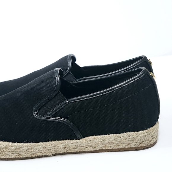 Michael Kors 7 M Espadrilles black slip on shoes New - Picture 7 of 14